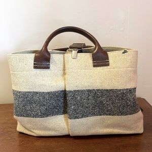 Orla Kiely Fabric & Leather tote